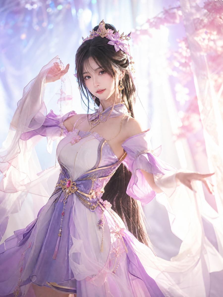 免费看片 cosplay视频演示：汉服古风造型全过程